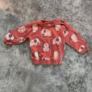 Baby Elephant Print Sweatshirt 4-6mo